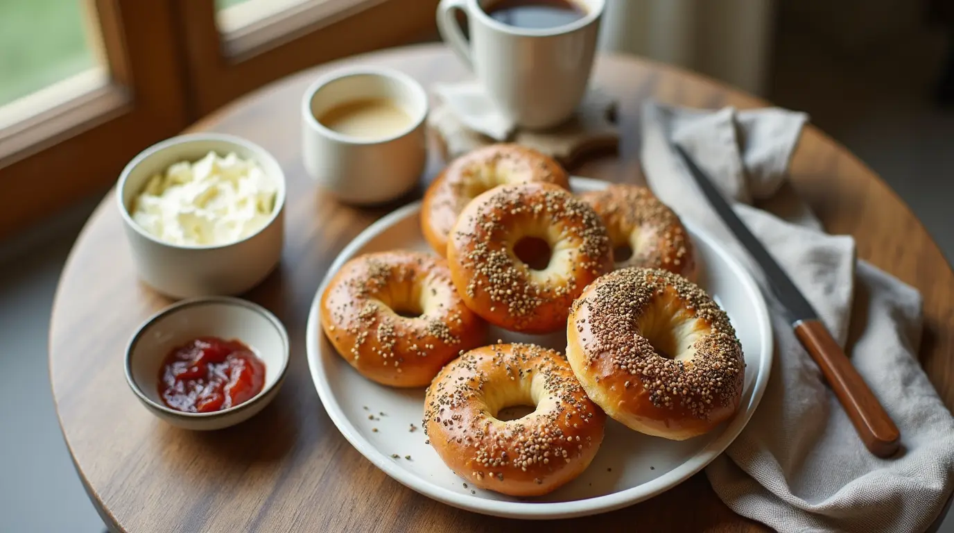 Perfect Sourdough Bagels at Home
