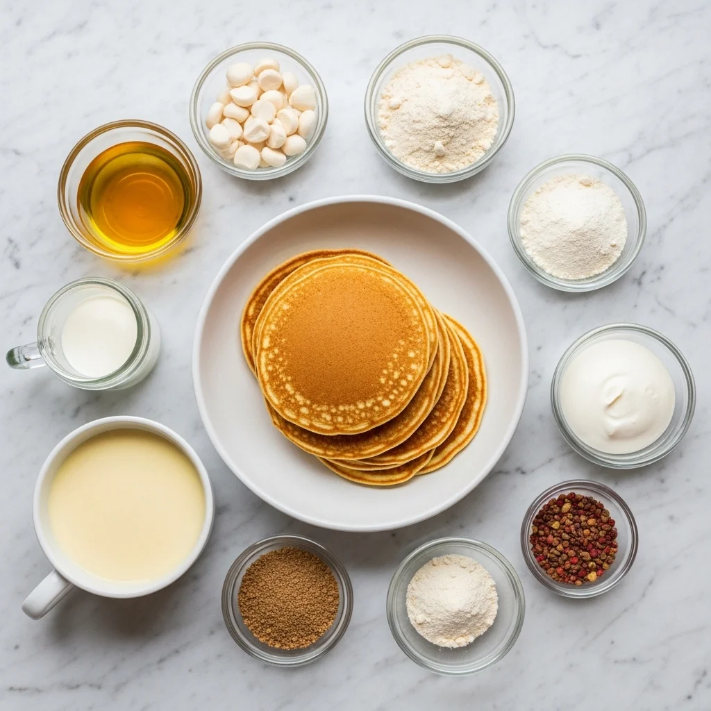 Easy Kodiak Cakes Pancake Recipe fluffy pancakes stack with syrup
