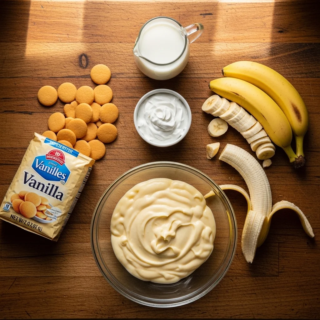 easy banana pudding recipe ingredients