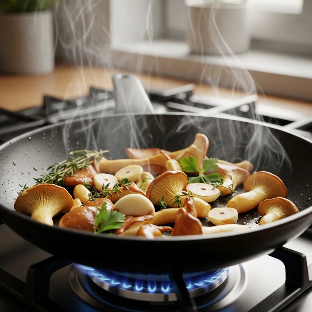 oyster mushroom recipe finished dish