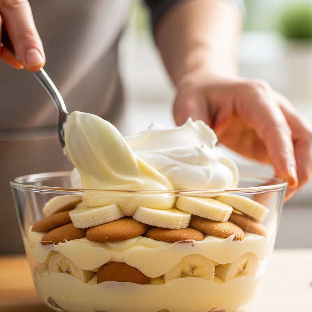 preparing easy banana pudding recipe