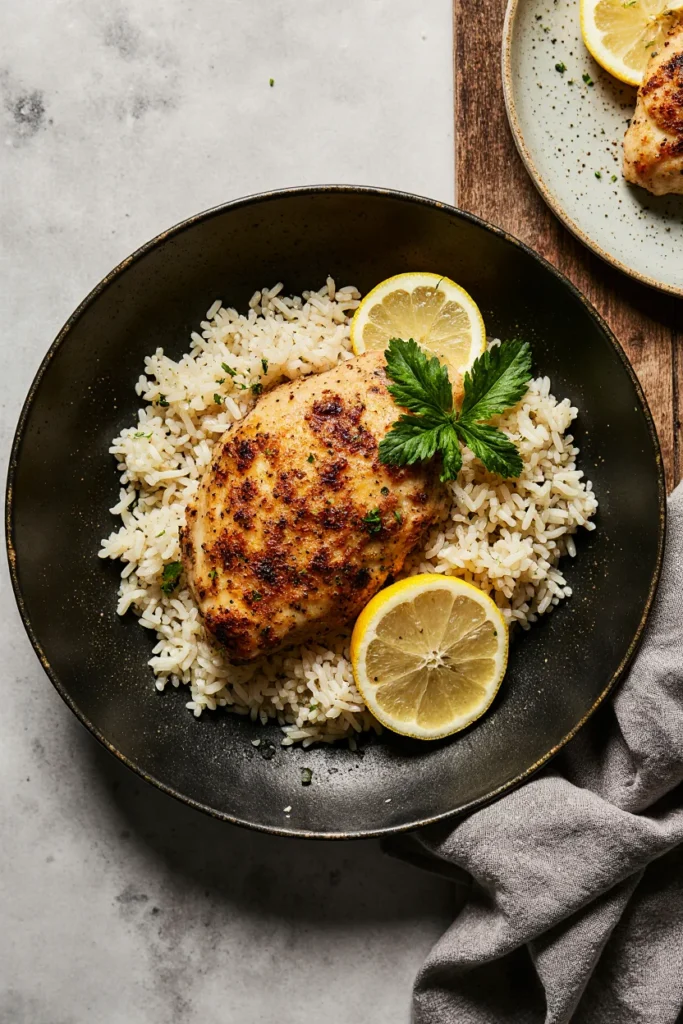 Best keyword one pan chicken and rice recipe served hot