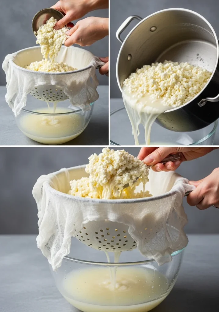 how to make cottage cheese step by step