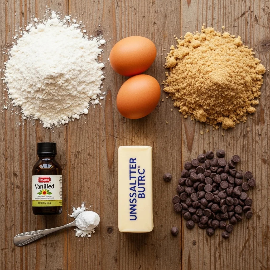 ingredients for crumbl cookie recipe