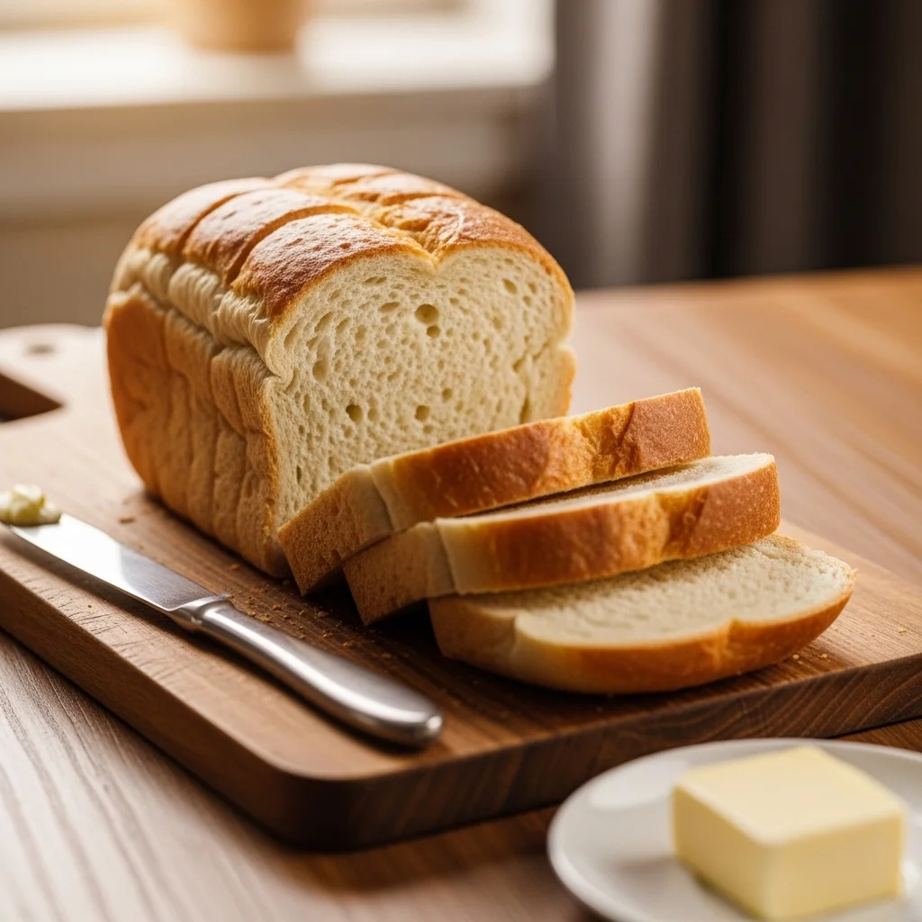 preparing dough for homemade sandwich bread recipe