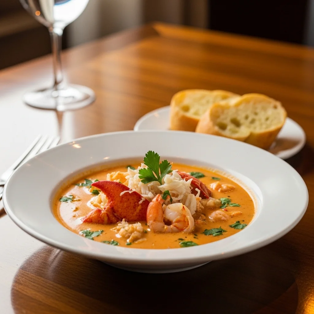 seafood bisque serving bowl