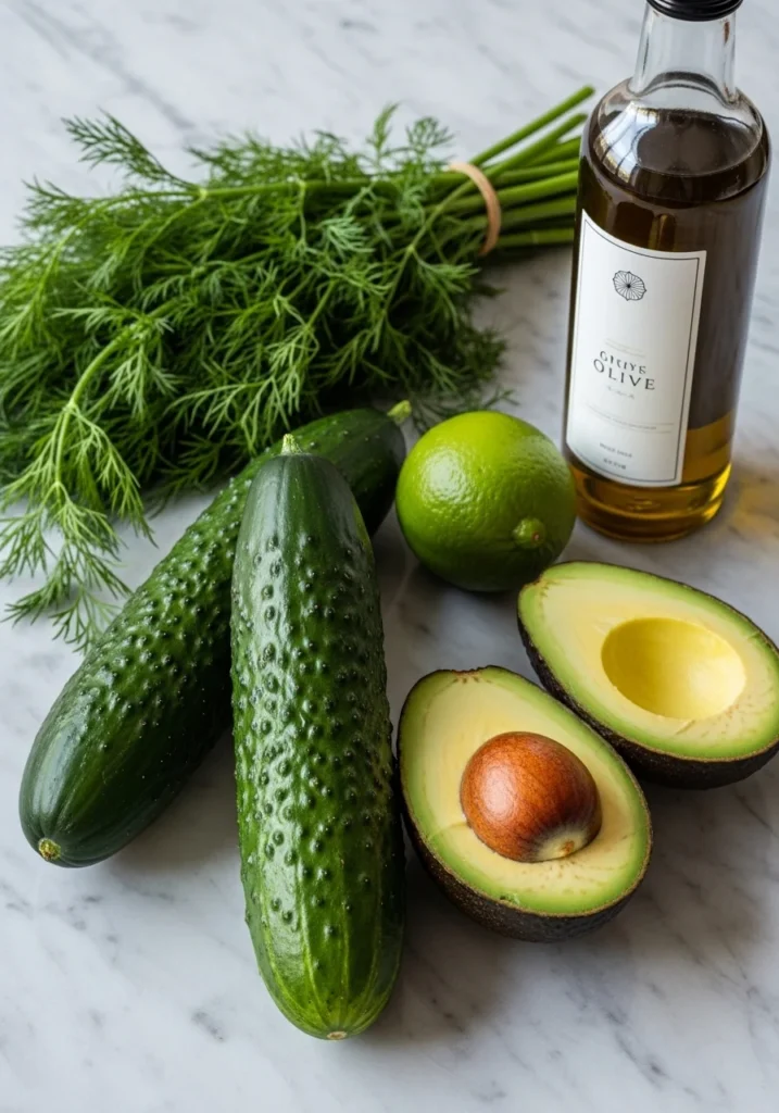 The Green Goddess of Your Dreams: Why This Cucumber Avocado Salad Wins Summer 3 Ingredients for cucumber avocado salad recipe.