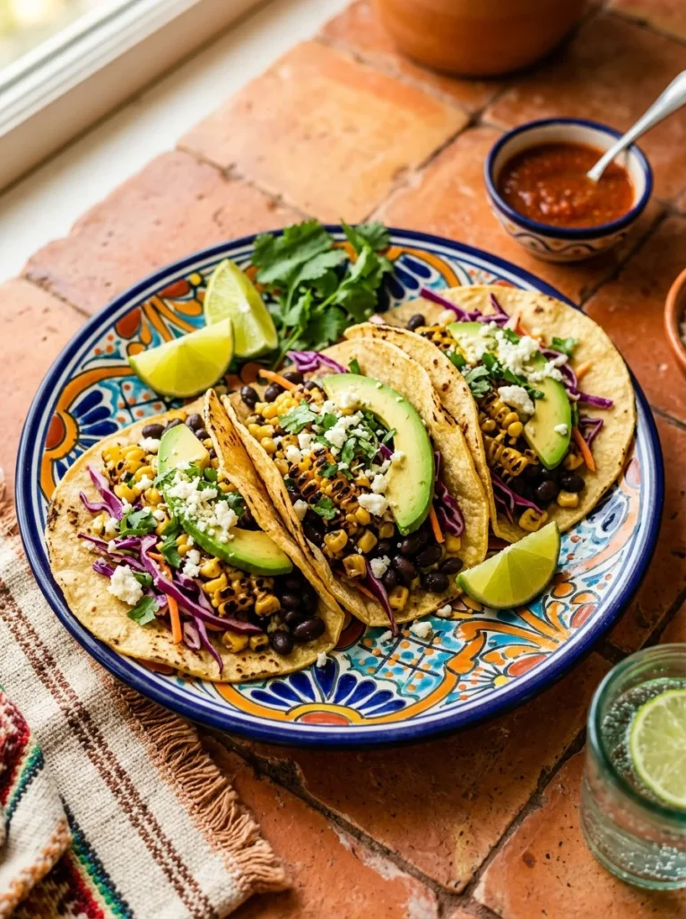 grilled corn black bean tacos healthy summer dinner ideas