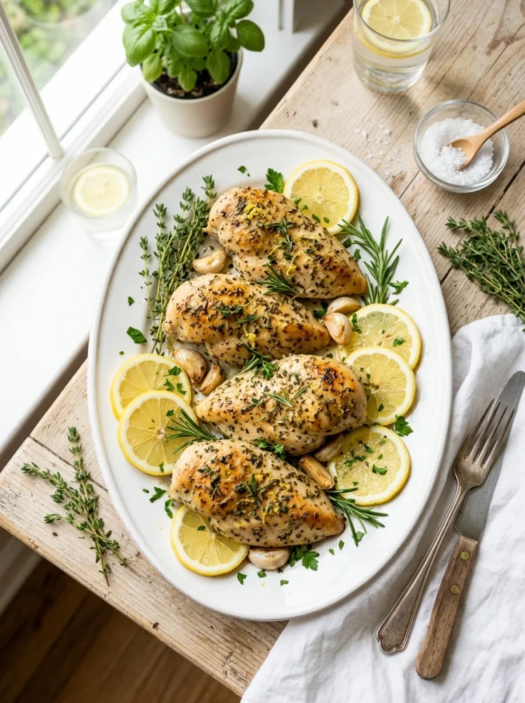 15 Easy Crockpot Chicken Recipes That Basically Cook Themselves 12 Easy crockpot lemon herb chicken with fresh thyme and rosemary
