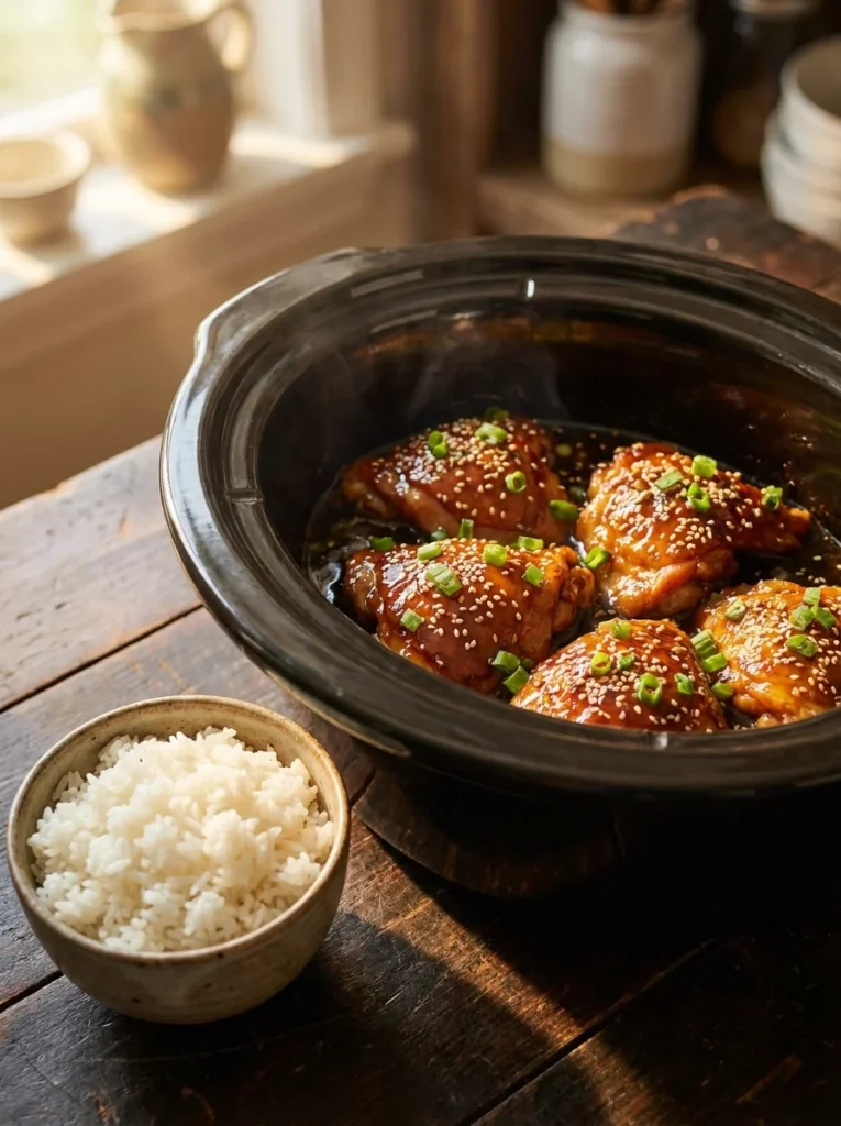 15 Easy Crockpot Chicken Recipes That Basically Cook Themselves 4 Easy crockpot honey garlic chicken thighs in slow cooker