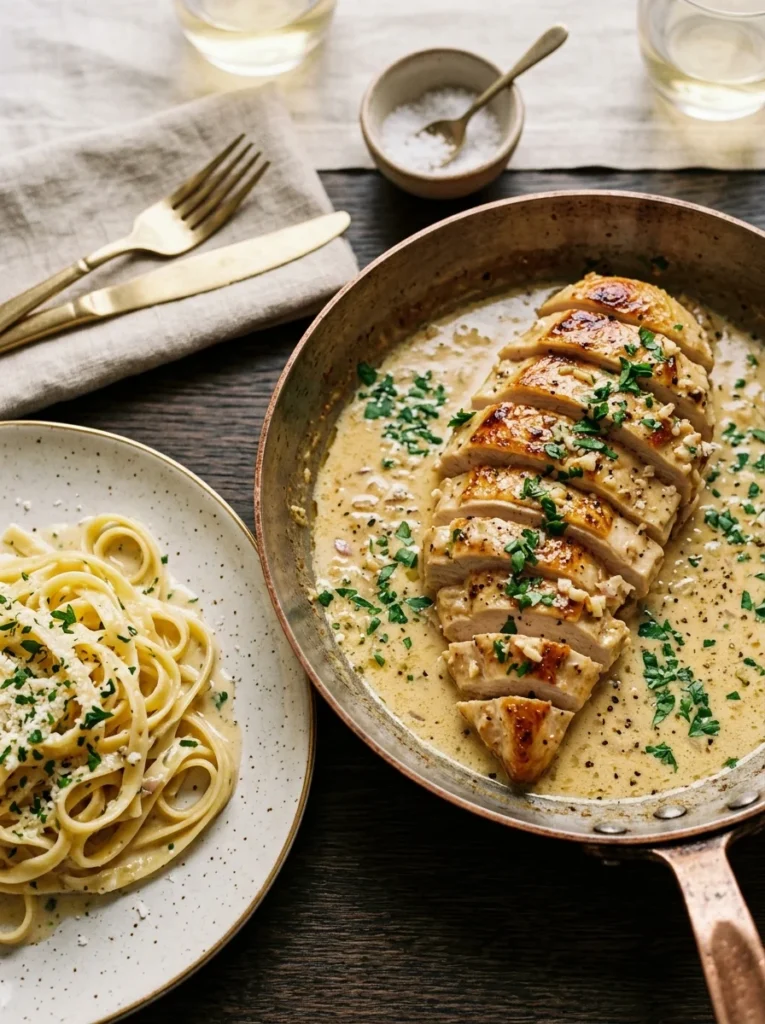 15 Easy Crockpot Chicken Recipes That Basically Cook Themselves 11 Easy crockpot creamy garlic butter chicken over pasta